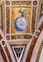 The Stanza Della Segnatura Ceiling Prime Mover [detail 1] by Raphael